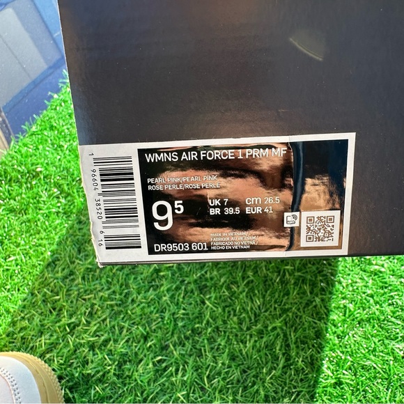 Nike AF1 Air Force Premium MF Pearl Pink / Gum Light Brown - Picture 5 of 10